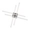 Dweled Parallax 32in LED Flush Mount 3-CCT 2700K-3000K-3500K Set to 3000K in Brushed Nickel FM-731 - alternate 3